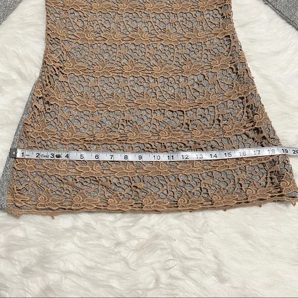 ANTHROPOLOGIE Dolan Lace Sweater Mini Dress - Picture 4 of 7